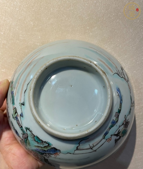 古玩陶瓷五彩碗真品鑒賞圖