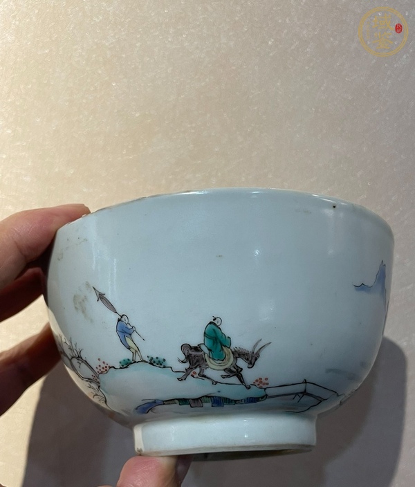 古玩陶瓷五彩碗真品鑒賞圖