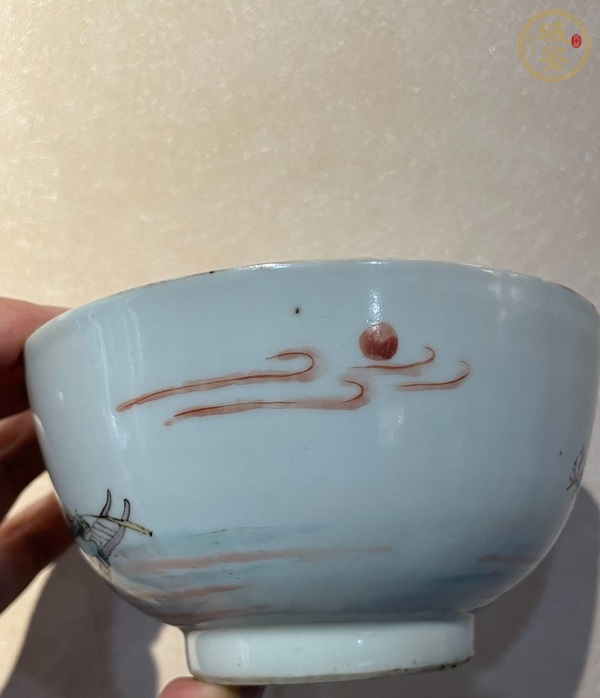 古玩陶瓷五彩碗真品鑒賞圖