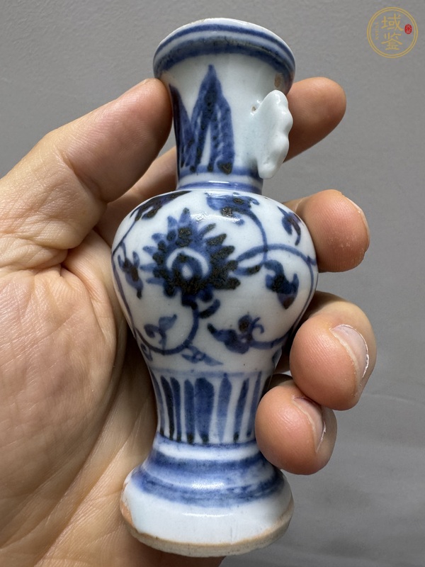 古玩陶瓷青花花觚真品鑒賞圖