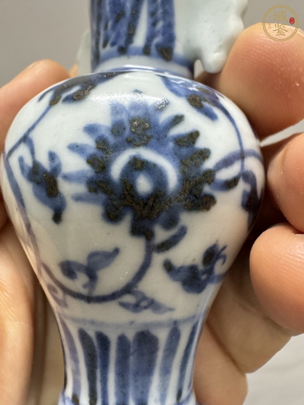 古玩陶瓷青花花觚真品鑒賞圖