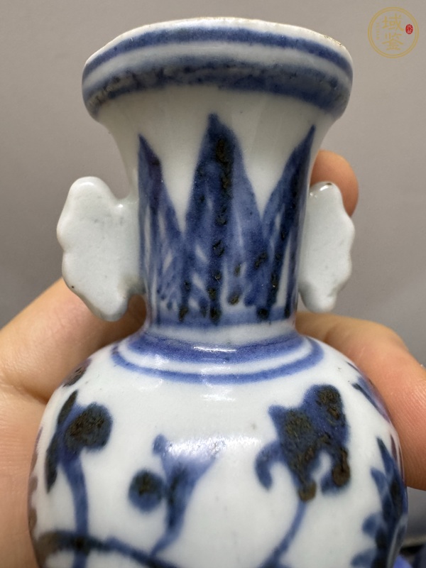 古玩陶瓷青花花觚真品鑒賞圖