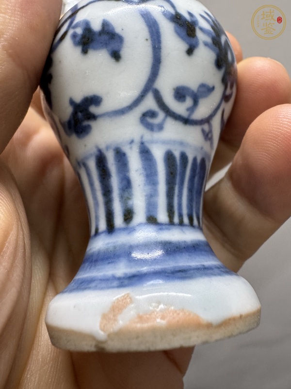 古玩陶瓷青花花觚真品鑒賞圖