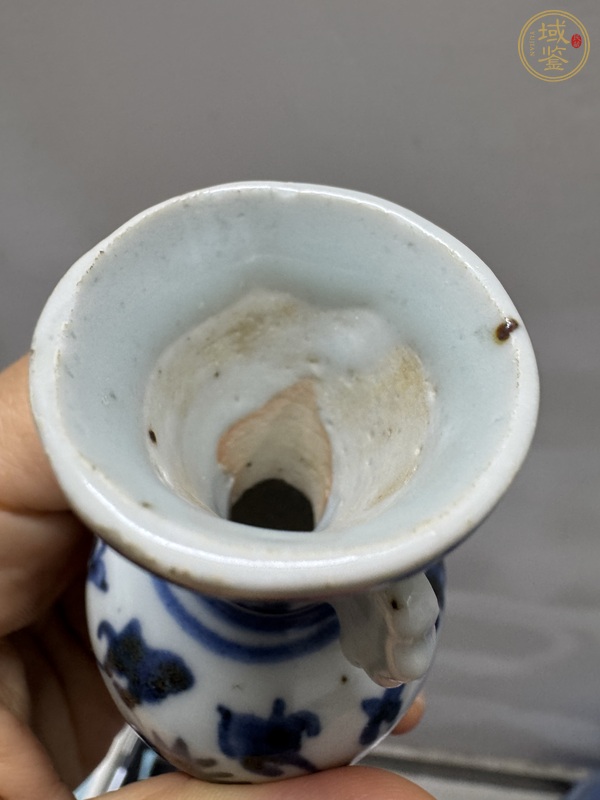 古玩陶瓷青花花觚真品鑒賞圖