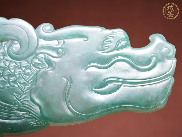古玩玉器翡翠雕“魚化龍”擺件真品鑒賞圖