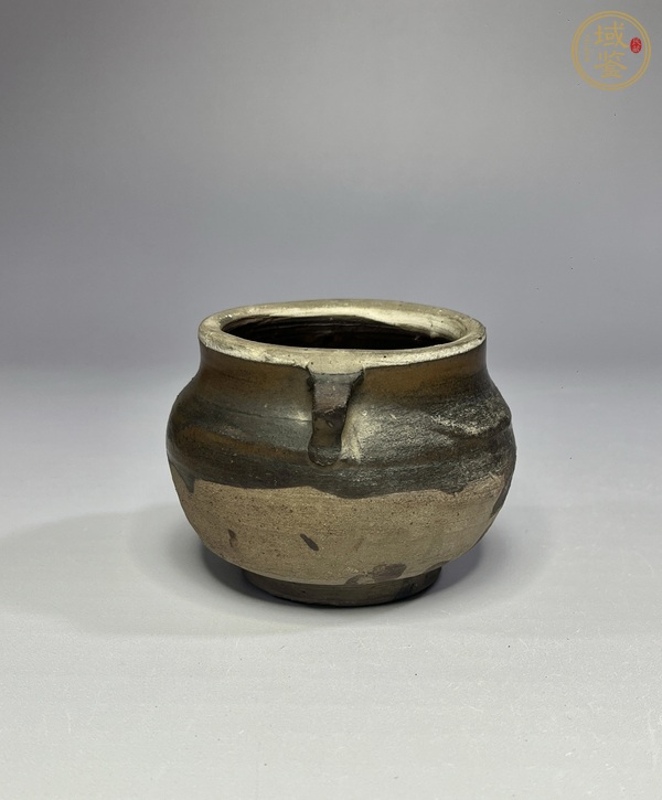 古玩陶瓷磁州窯醬釉雙系罐真品鑒賞圖