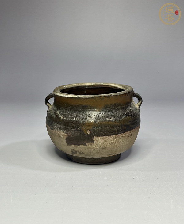 古玩陶瓷磁州窯醬釉雙系罐真品鑒賞圖