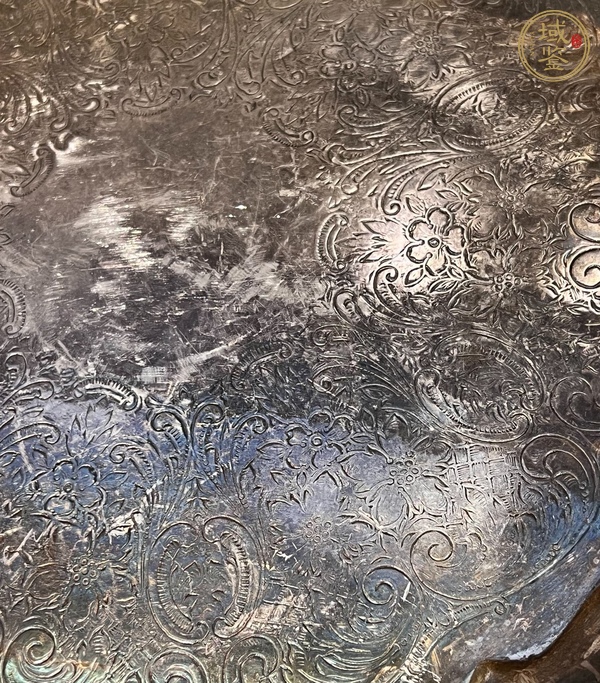 古玩雜項花卉盤真品鑒賞圖