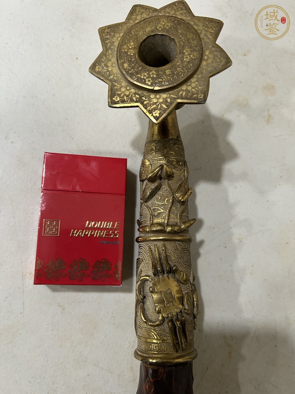 古玩銅器煙斗真品鑒賞圖