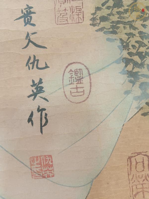 古玩字畫仇英款一堂真品鑒賞圖