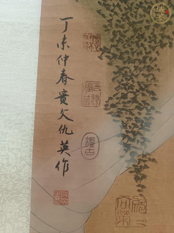 古玩字畫仇英款一堂真品鑒賞圖