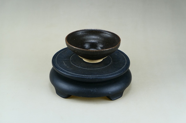 古玩陶瓷南宋.吉州窯黑釉茶盞(高級茶器)拍賣,當前價格353元