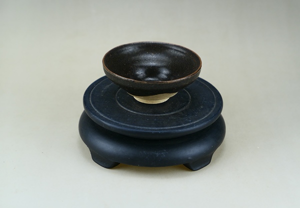 古玩陶瓷南宋.吉州窯黑釉茶盞(高級茶器)拍賣,當前價格353元