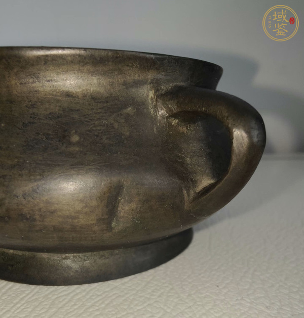 古玩銅器蚰龍耳爐真品鑒賞圖