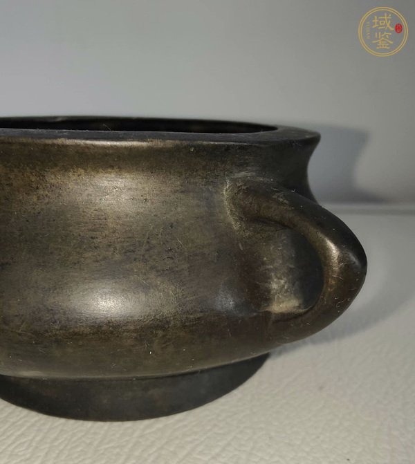 古玩銅器蚰龍耳爐真品鑒賞圖