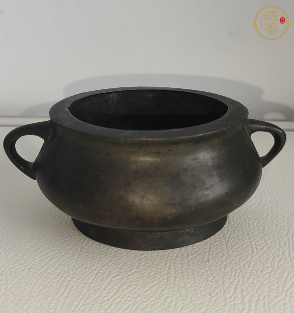 古玩銅器蚰龍耳爐真品鑒賞圖