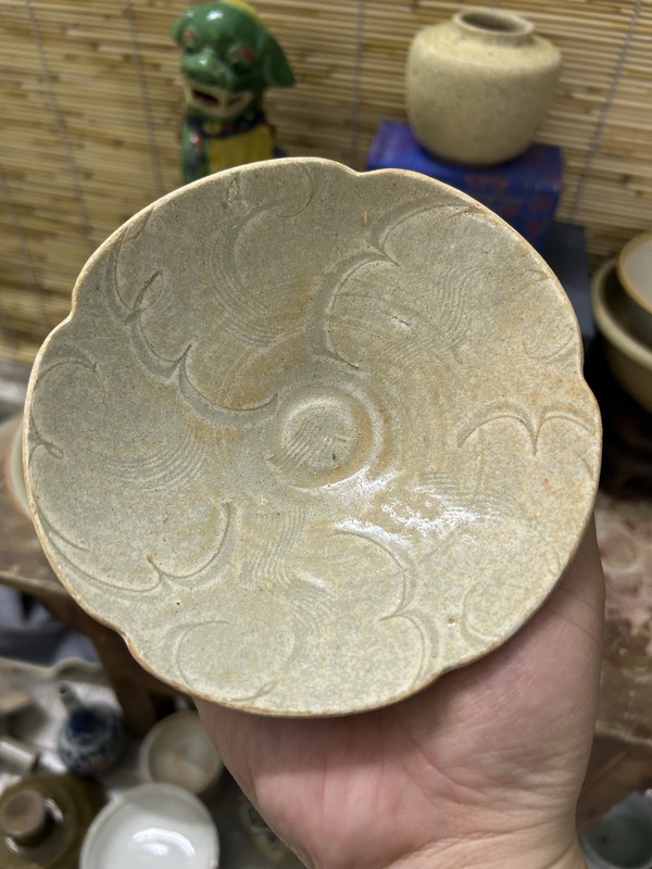 古玩陶瓷宋代花口碟拍賣，當(dāng)前價格388元
