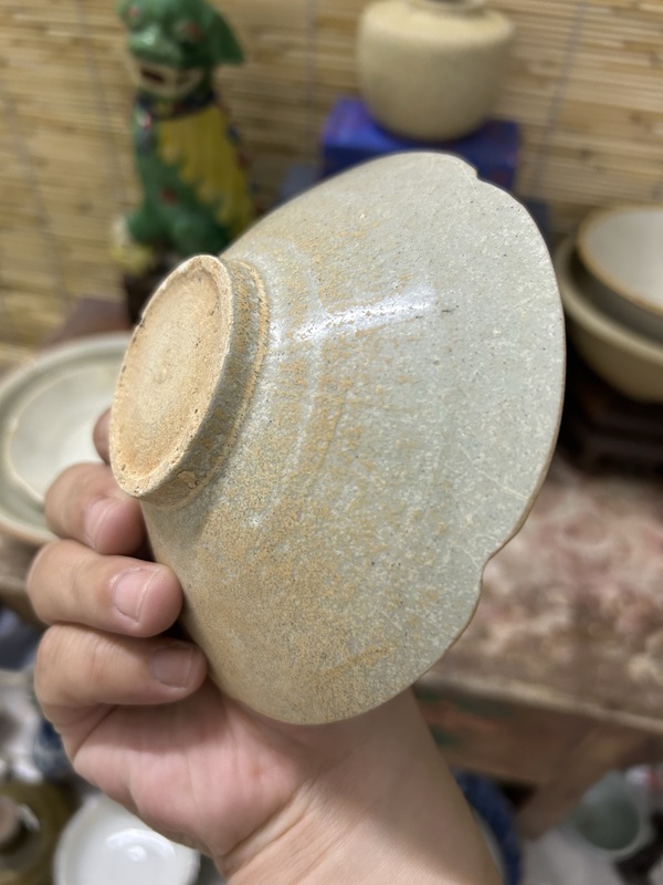 古玩陶瓷宋代花口碟拍賣，當(dāng)前價格388元