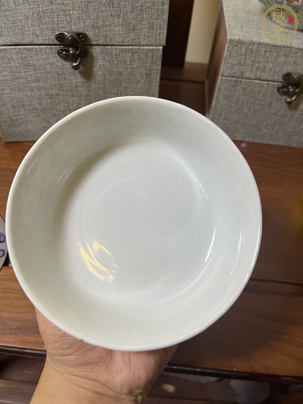 古玩陶瓷青花獅紋蓋碗真品鑒賞圖