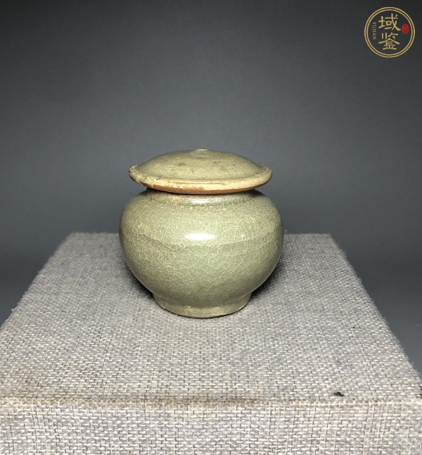 古玩陶瓷元 龍泉窯蓋罐真品鑒賞圖