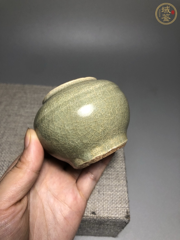 古玩陶瓷元 龍泉窯蓋罐真品鑒賞圖