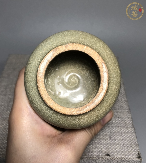 古玩陶瓷元 龍泉窯蓋罐真品鑒賞圖