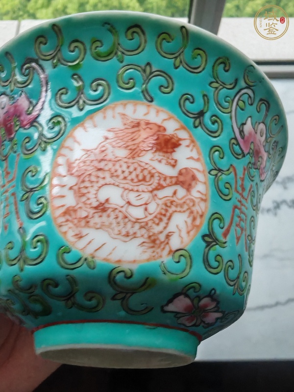古玩陶瓷粉彩蓋碗真品鑒賞圖