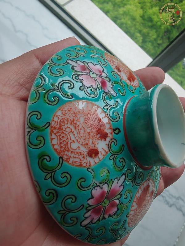 古玩陶瓷粉彩蓋碗真品鑒賞圖