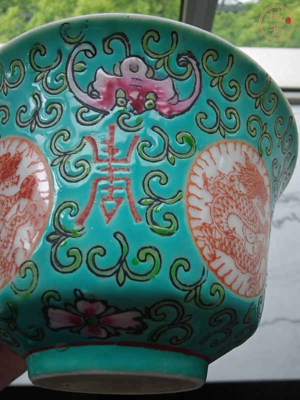 古玩陶瓷粉彩蓋碗真品鑒賞圖