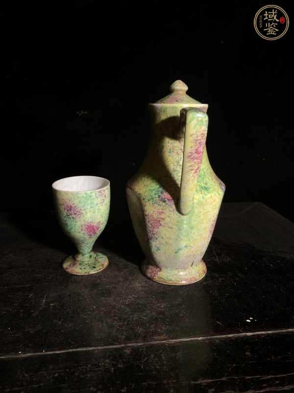 古玩陶瓷酒壺，疑似后掛釉真品鑒賞圖