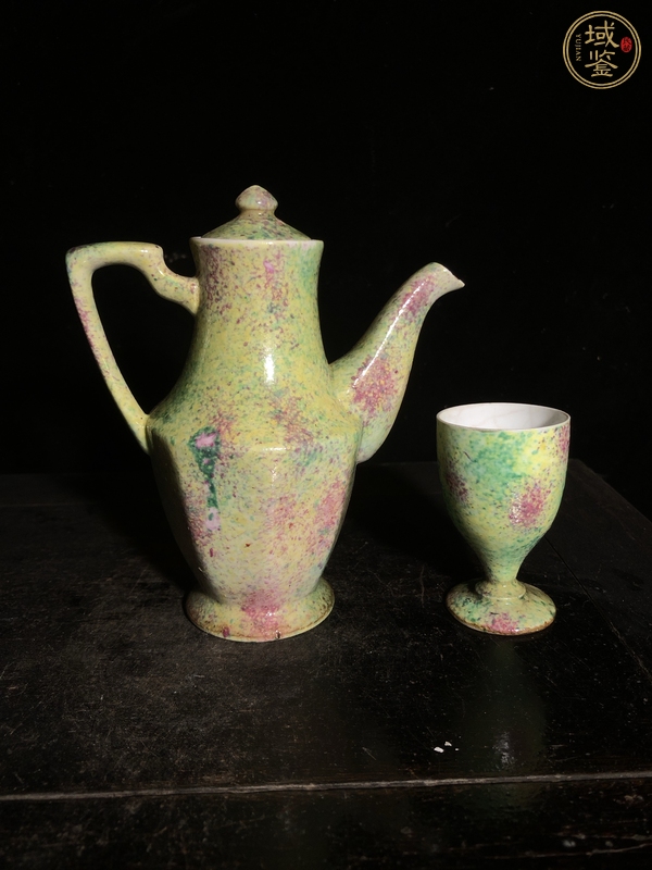 古玩陶瓷酒壺，疑似后掛釉真品鑒賞圖