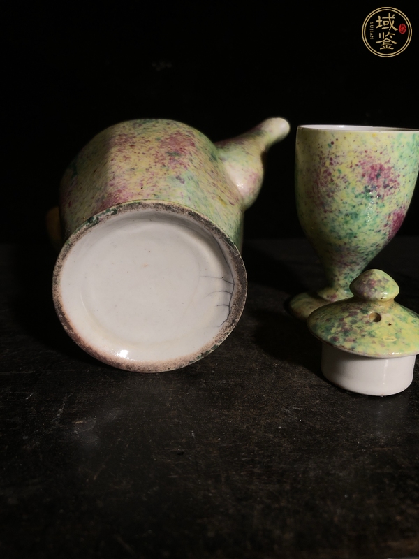 古玩陶瓷酒壺，疑似后掛釉真品鑒賞圖