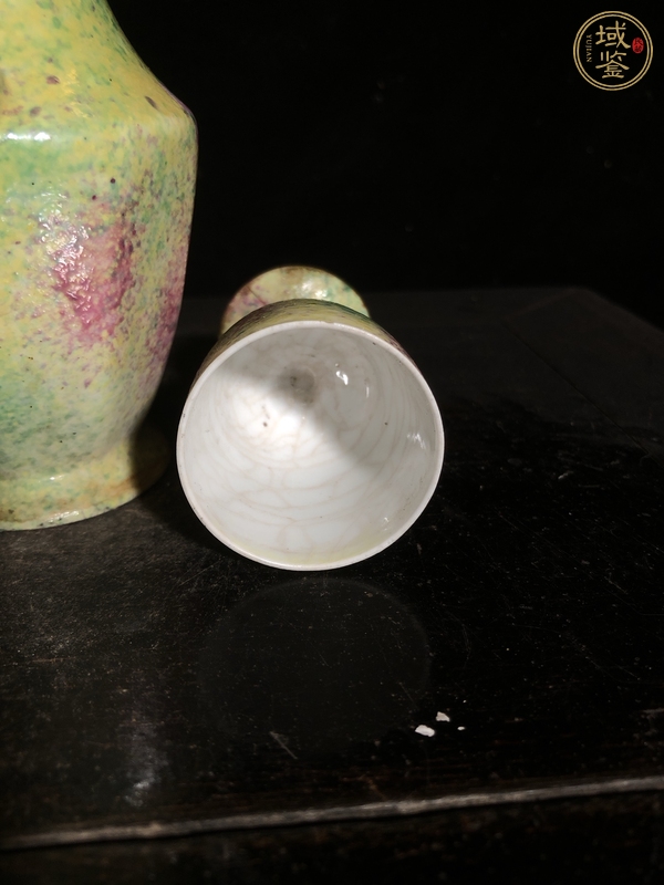 古玩陶瓷酒壺，疑似后掛釉真品鑒賞圖