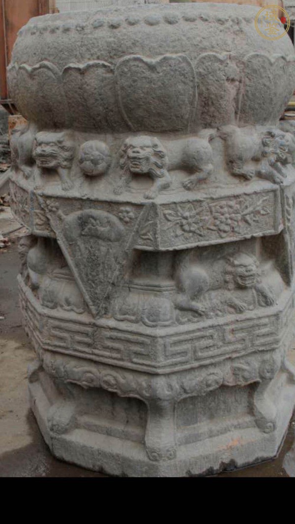 古玩雜項青石柱礎真品鑒賞圖