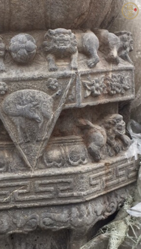古玩雜項青石柱礎真品鑒賞圖