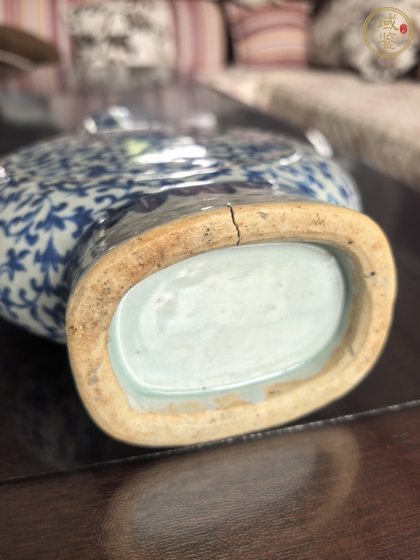 古玩陶瓷青花抱月瓶真品鑒賞圖