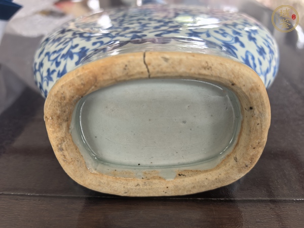 古玩陶瓷青花抱月瓶真品鑒賞圖