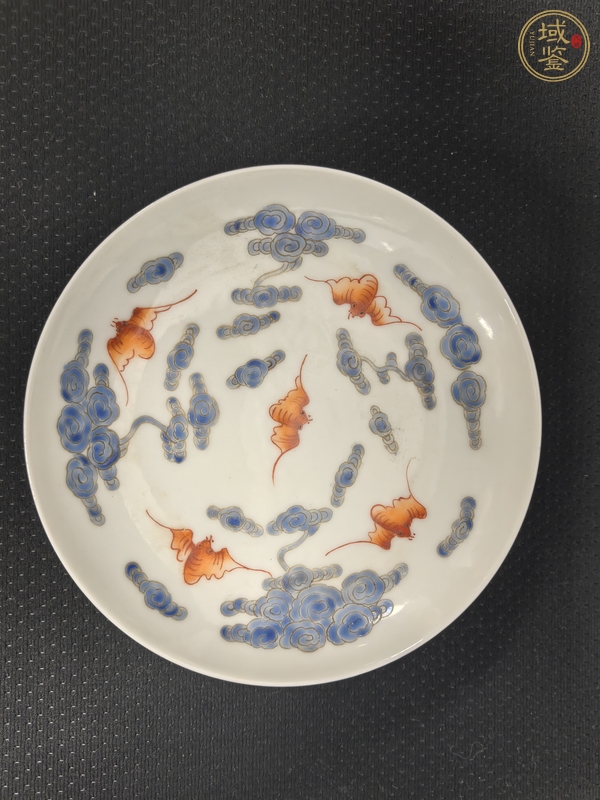 古玩陶瓷料彩洪福齊天盤真品鑒賞圖