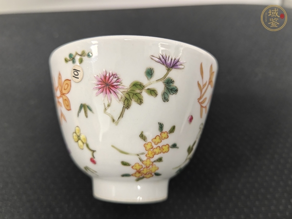 古玩陶瓷粉彩杯真品鑒賞圖