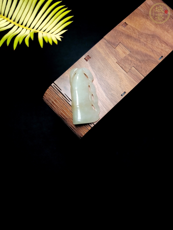 古玩雜項清代和田白玉竹節(jié)佩真品鑒賞圖