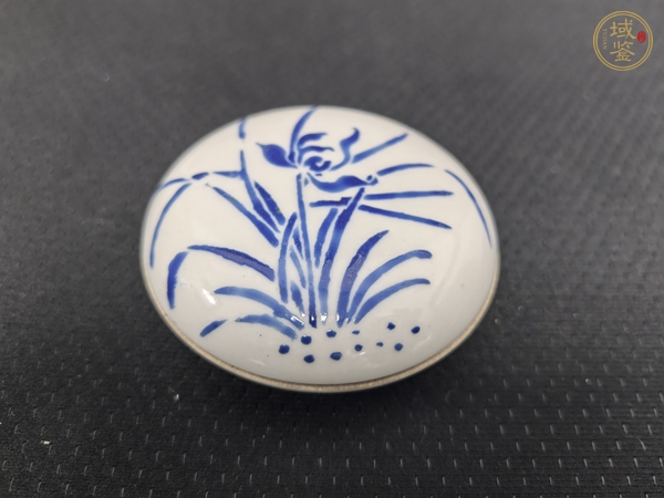 古玩陶瓷料彩蓋盒真品鑒賞圖