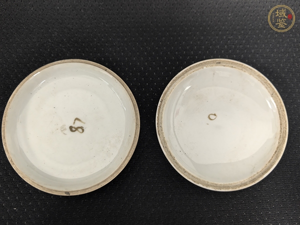 古玩陶瓷料彩蓋盒真品鑒賞圖