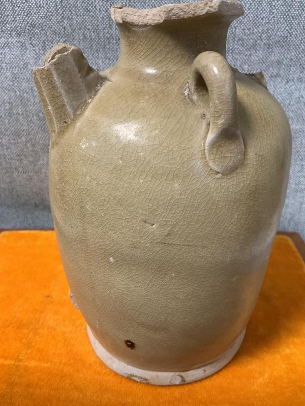 古玩陶瓷長沙窯青釉執(zhí)壺拍賣，當(dāng)前價(jià)格2400元