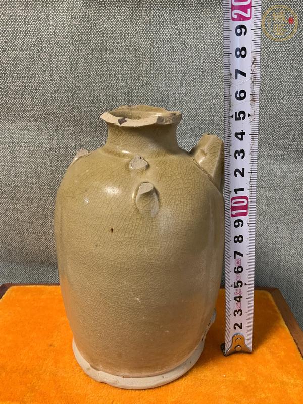 古玩陶瓷長(zhǎng)沙窯青釉執(zhí)壺真品鑒賞圖