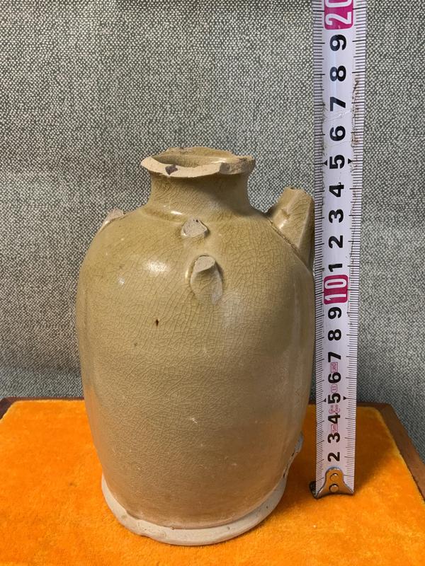 古玩陶瓷長沙窯青釉執(zhí)壺拍賣，當(dāng)前價(jià)格2400元