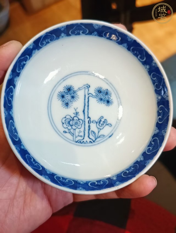 古玩陶瓷青花蓋碗真品鑒賞圖