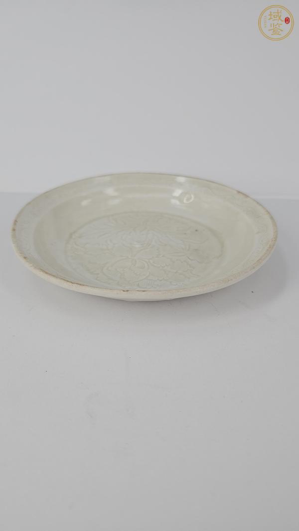 古玩陶瓷北宋早期定窯劃花盤真品鑒賞圖