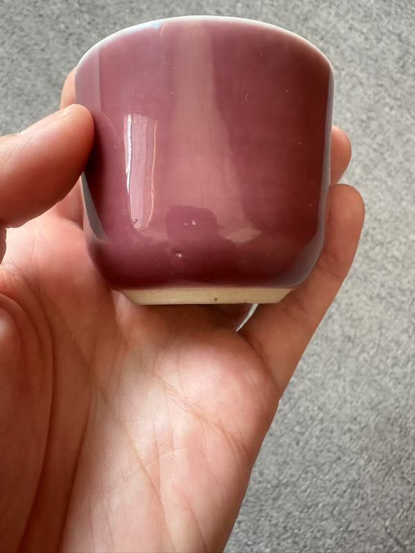 古玩陶瓷紅釉杯拍賣，當前價格12000元