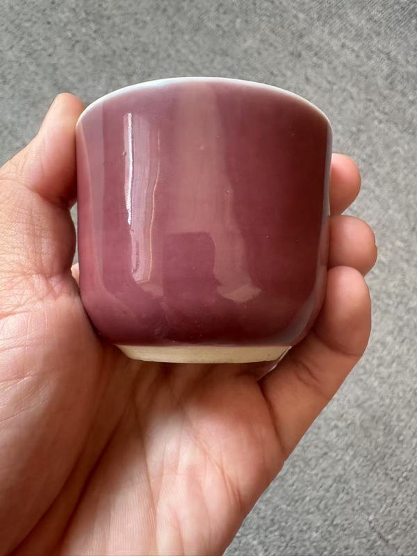古玩陶瓷紅釉杯拍賣，當前價格12000元
