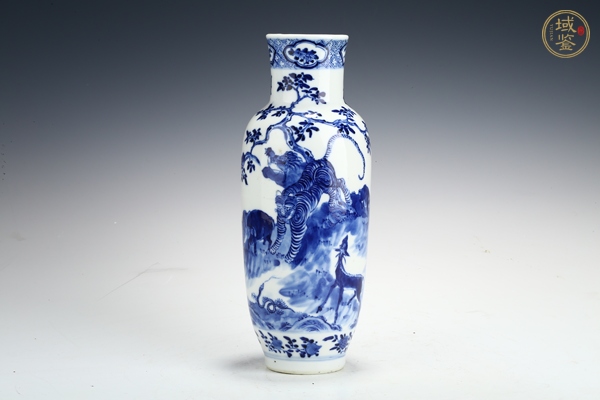 古玩陶瓷清晚·青花十二生肖紋瓶真品鑒賞圖